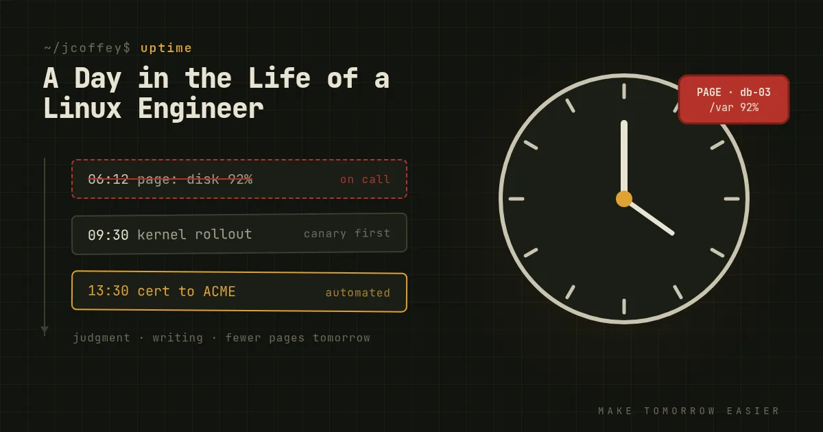 A Day in the Life of a Linux Systems Engineer