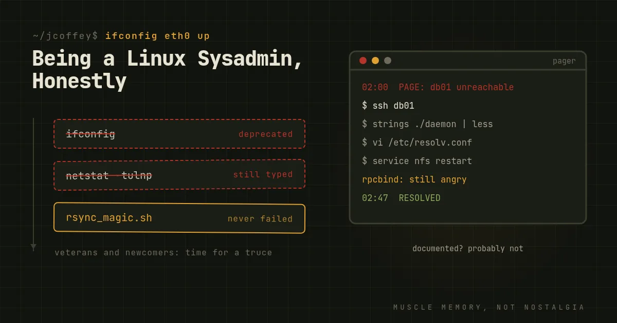 Everything You Should Know About Being a Linux Sysadmin, But Probably Don't