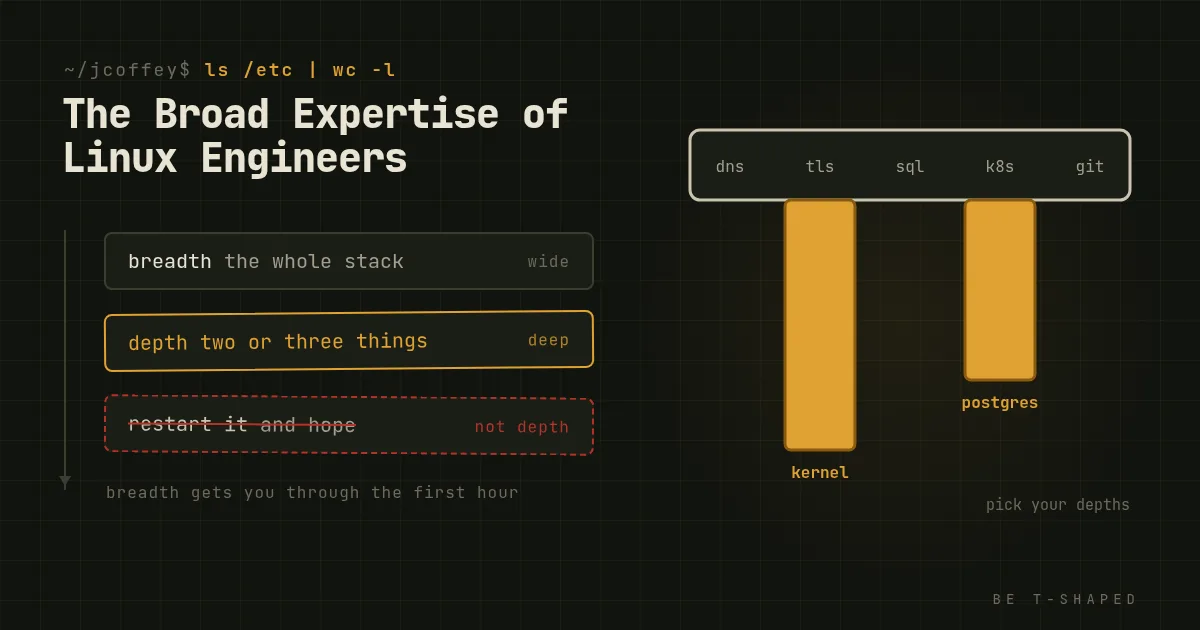 The Broad Expertise of Linux Engineers