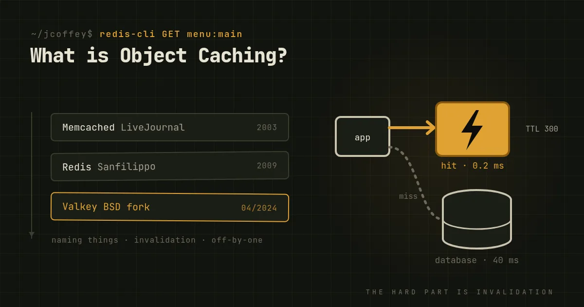What is Object Caching?