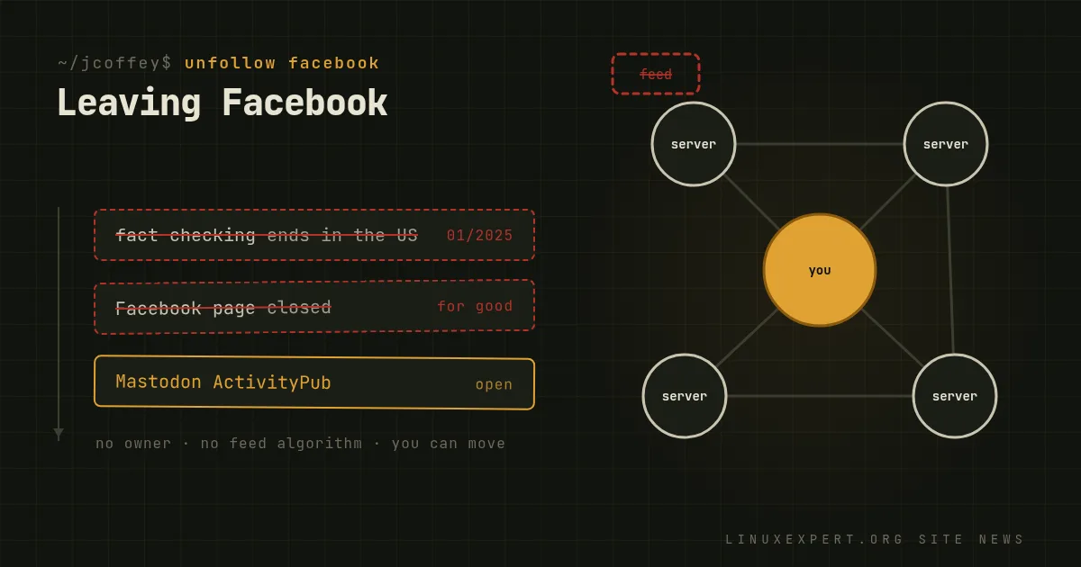 Why LinuxExpert.org Is Permanently Leaving Facebook